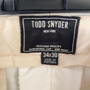 Todd Snyder Selvedge Chino - off white 34/30